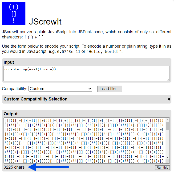 JScrewit output